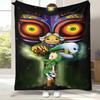 Retro Z-Zelda Cartoon Link Games Flannel Blanket,Ultra Soft Warm Plush Throw for Home Bedroom Bed Sofa Cover Camping Picnic Kid