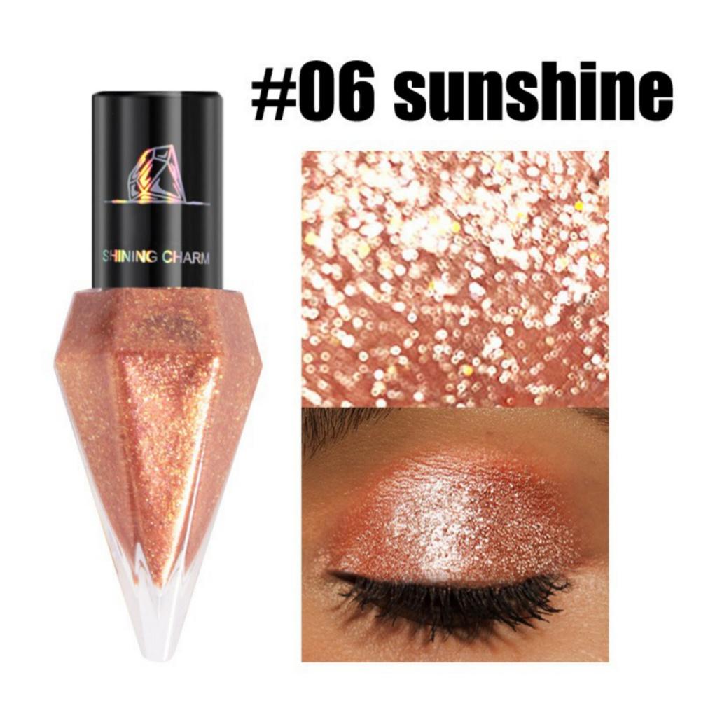 

Сияющая жидкая подводка для глаз Яркий цвет Быстросохнущая блестящая ромбовидная форма для глаз