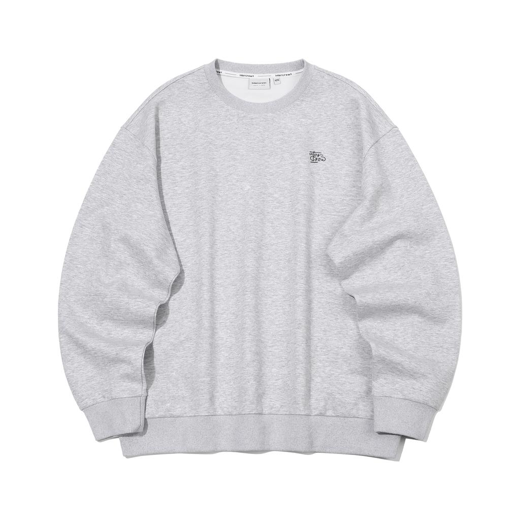INTERCREW Logo Variation Sweatshirt M Grey Ita3Tm31Amg