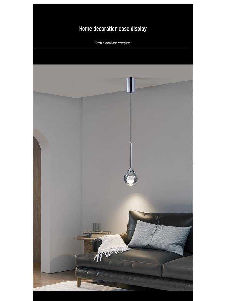 Adjustable Italian Minimalist LED Pendant Light for Bedroom or Entryway