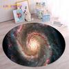 HD Galaxy Universe Space Stars Runder Teppich, Teppich für Wohnzimmer, Kinderzimmer, Sofa, Spielzimmer, Dekoration, rutschfeste Bodenmatte