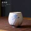 Moon White Ru Kiln Play Lotus Tea Cups Retro Small Tea Cups Open Ru Pottery  Marigold Household Kung Fu Tea Set