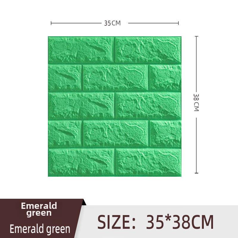 3D XPE Foam Self-Adhesive Brick Wall Stickers, 30x30cm, Small Size