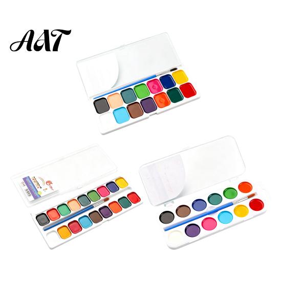 Drawing Tools for Children Watercolor Paint Set, Portable Washable Solid Palette, Bright Art Classroom Supplies Colors Pigment Kit, Kids And