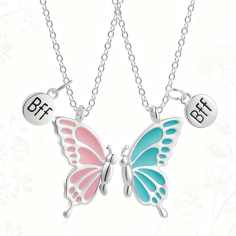 Fashion Best Friends Honey Love Couple Pendant Necklace Chain Choke Broken Heart BFF Good Friendship Jewelry Gift