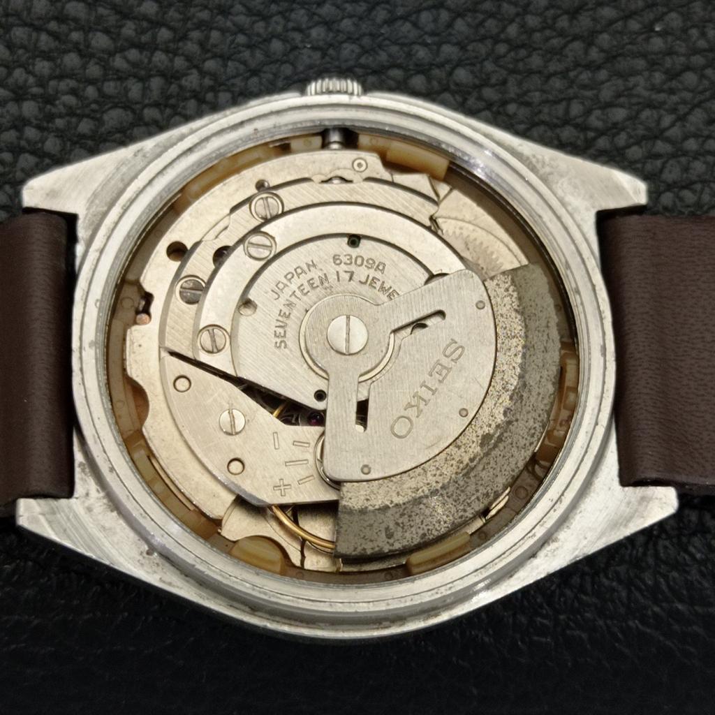 JAPAN 6309A VINTAGE SEIKO 5 AUTOMATIC MENS ARABIC RED COLOR DIAL WATCH A701369-5 R206a-a701369