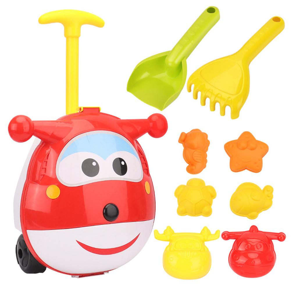 Kids Beach Toys Trolley Box Set Beach Game Toys Children Sandbox Set Kit Summer Toys For Beach Play Sand Water Game