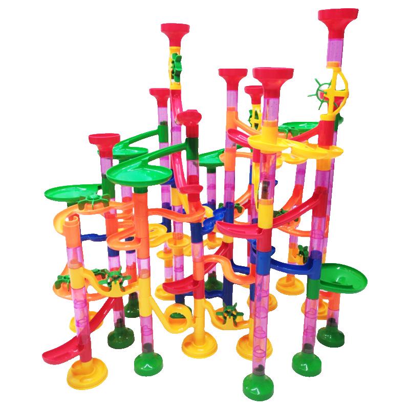 Early Childhood Maze Ball Track & Building Blocks Toy Set