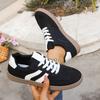 Women's German Training Shoes Spring and Autumn New Flat Retro Color-Block Casual Sports Board Shoes