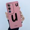 For Vivo Y19s V2149 Cover Case Lucky Initial Letter Couple Silicone Soft Matte Phone Bumper for Vivo Y19s 4G Y29 5G Casing