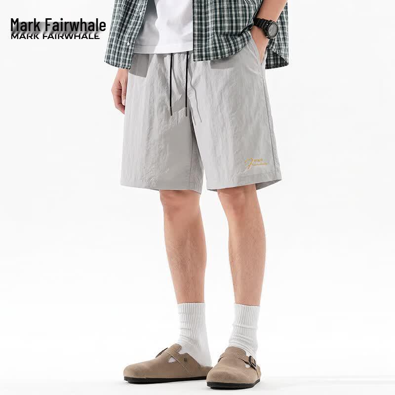 Mark Hua Fei Men's Mountain-Inspired Ice Silk Casual Shorts