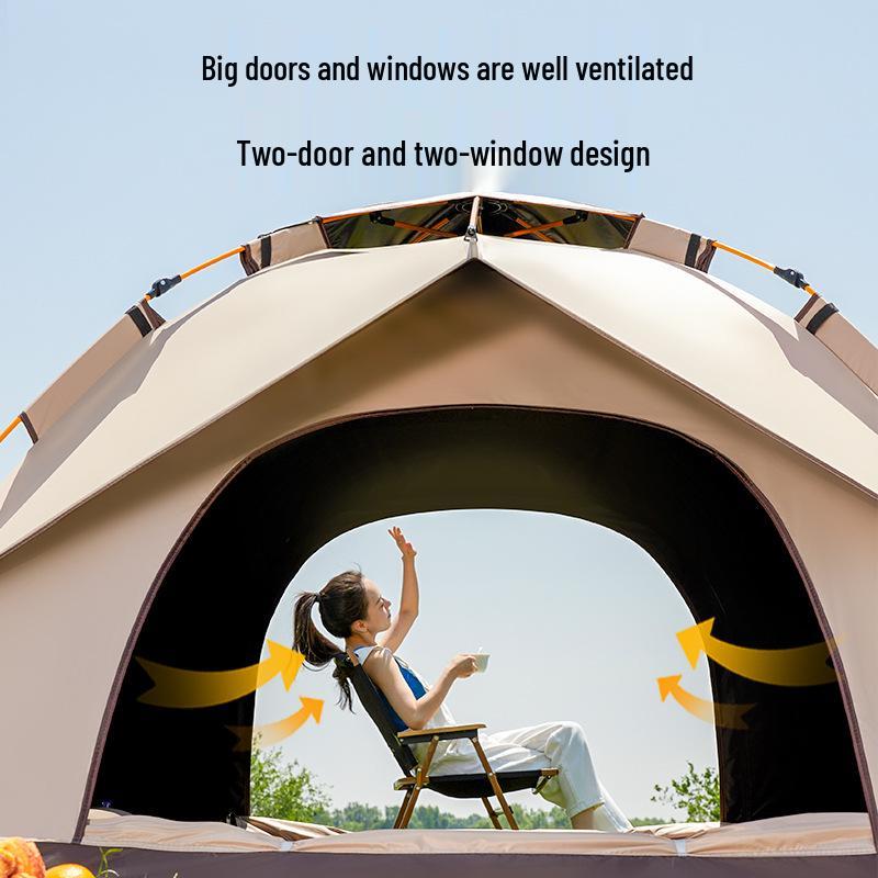 Automatic Pop-up Waterproof Anti-mosquito Camping Tent with UV Protection