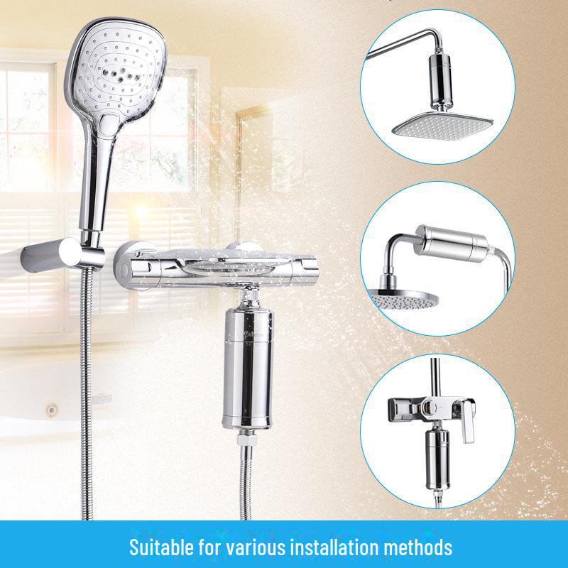 Oczyszczacz wody pod prysznic i do kąpieli Wheeldon: Mocny filtr dechlorujący do kąpieli dla niemowląt