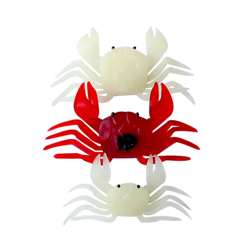 White/Red Soft Lure PVC Fishing Tackle Gear Accessories