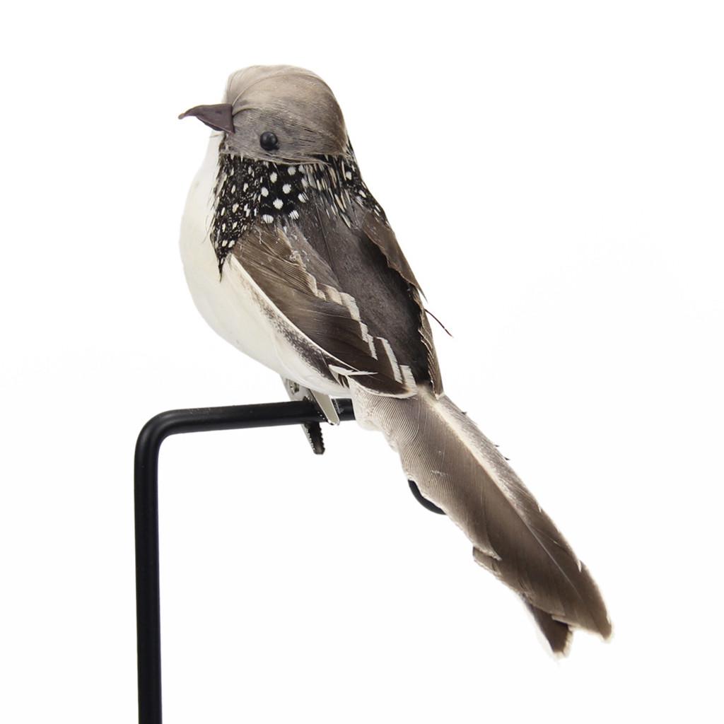 2PCS Fake Birds Artificial Feather Foam Doves Wedding Garden Decoration