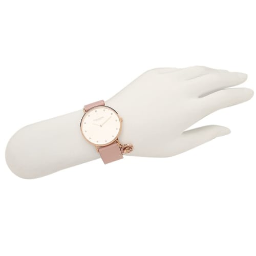 Coach Women's Perry 36mm Quartz Watch, White and Pink, Leather, COACH 14503884