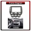 2Din Android Car-Play Car Radio,Honda Jazz City 2004-2007,Multimedia Player Head Unit Stereo GPS Navigation BT WIFI,1+16GB