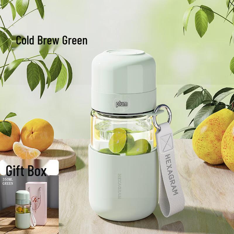 One-Touch Open Glass Insulated Water Bottle