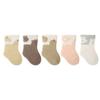 Winter Newborn Baby Socks Thickened and Velvet Warm Baby Socks Cute Cartoon Tube Socks