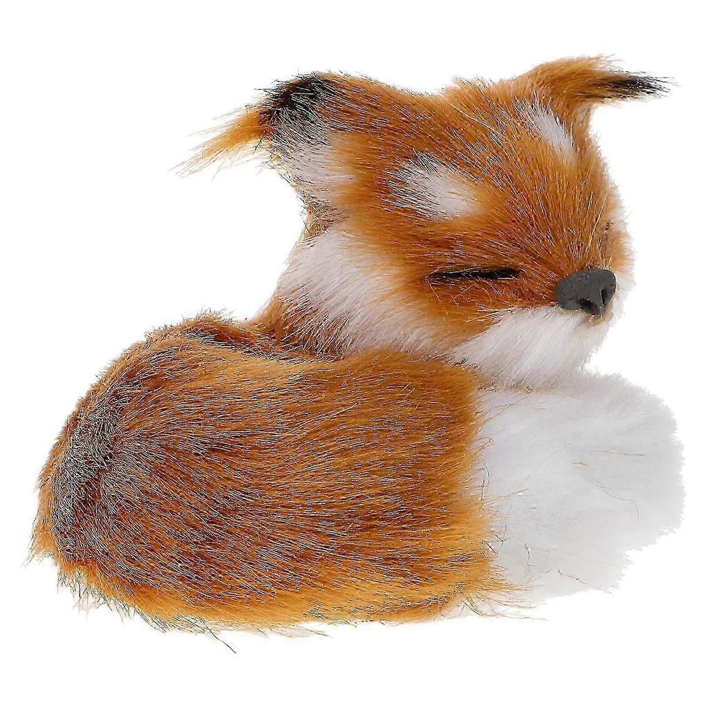 2026 Best!! Fox Stuffed Animal Ornament For Indoor Use Suitable For Children And Animal Enthusiasts 1Set