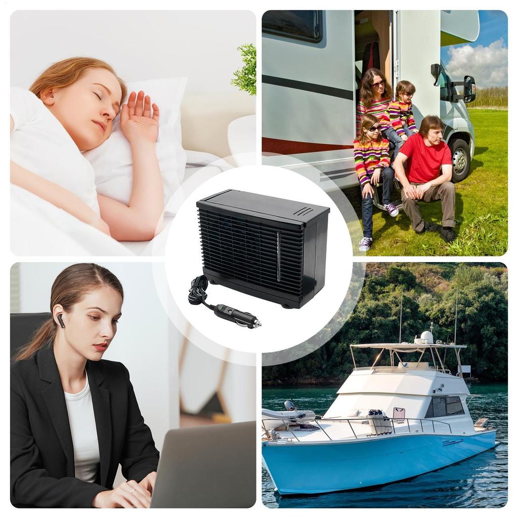 Portable Air Conditioners For Car Vehicle Air Conditioner 12V Adhesive Cooling Appliance With Water Tank For Basement Camping