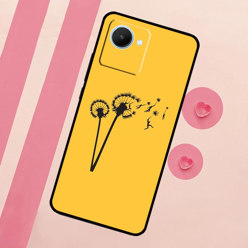 Dandelion Case For Realme 11 Pro Plus 10 9 GT Neo 5 3 3T C11 C15 C25s C21Y C30 C31 C33 C35 C53 C55