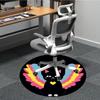 1PC Angel Cat Chair Carpet for Office, Indoor Non-Slip Washable  Carpet, Soft Comfortable Mat For Office Room yy250930110