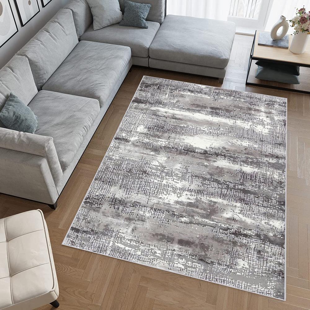 

Моющийся ковер с принтом Rovigo Home RVGHOME0483 50x80 серый