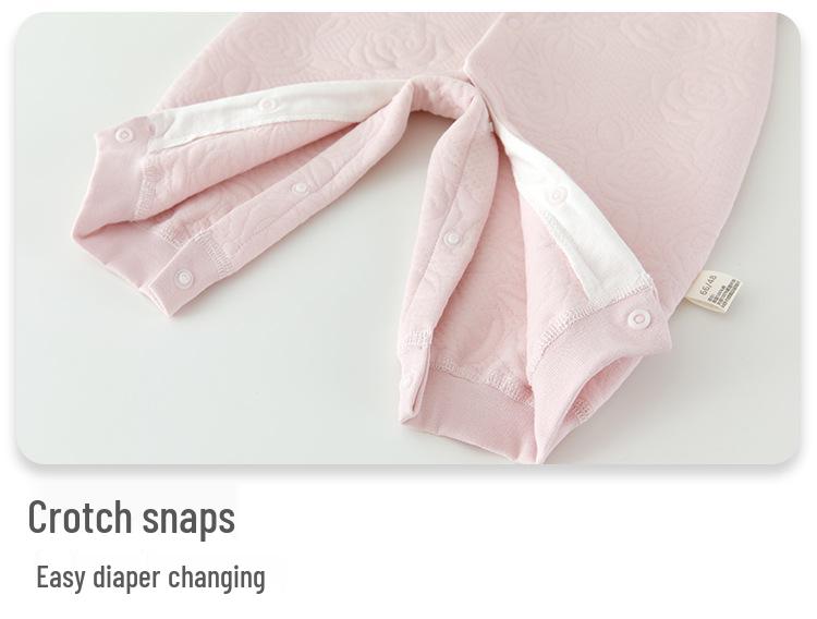 Baby Girl Winter Romper: Warm A-Class Onesie for Crawling, Size 73 (0-1 Year Old)