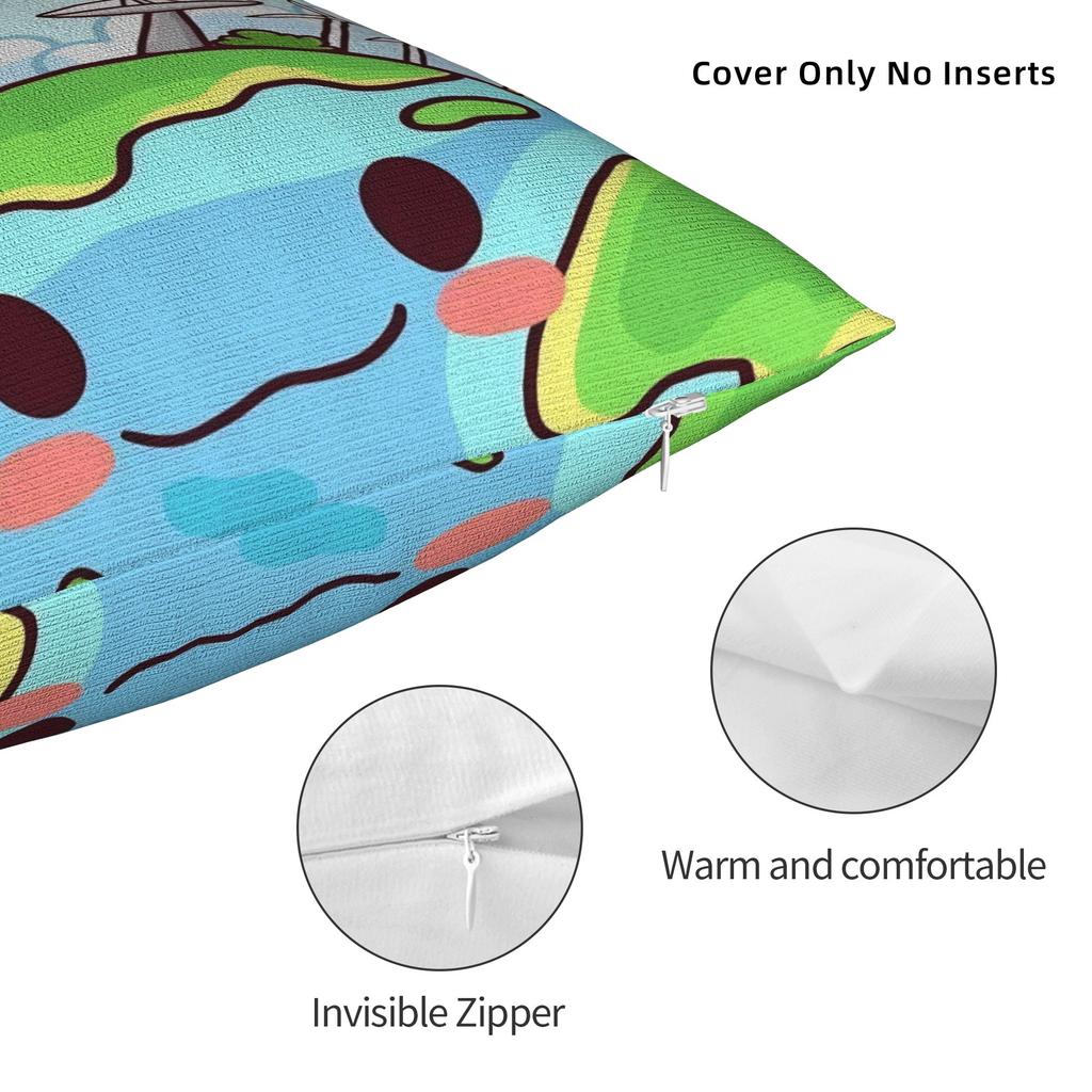 Earth Love Support Planet Nature Lover Pillowcase Polyester Cushion Cover Gift  Pillow Case Cover Home Square 18'