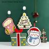 Cartoon Gingerbread Man Snowman Coral Fleece Towel Christmas Hand Towel Christmas Home Kitchen Bathroom Decoration Xmas Gifts