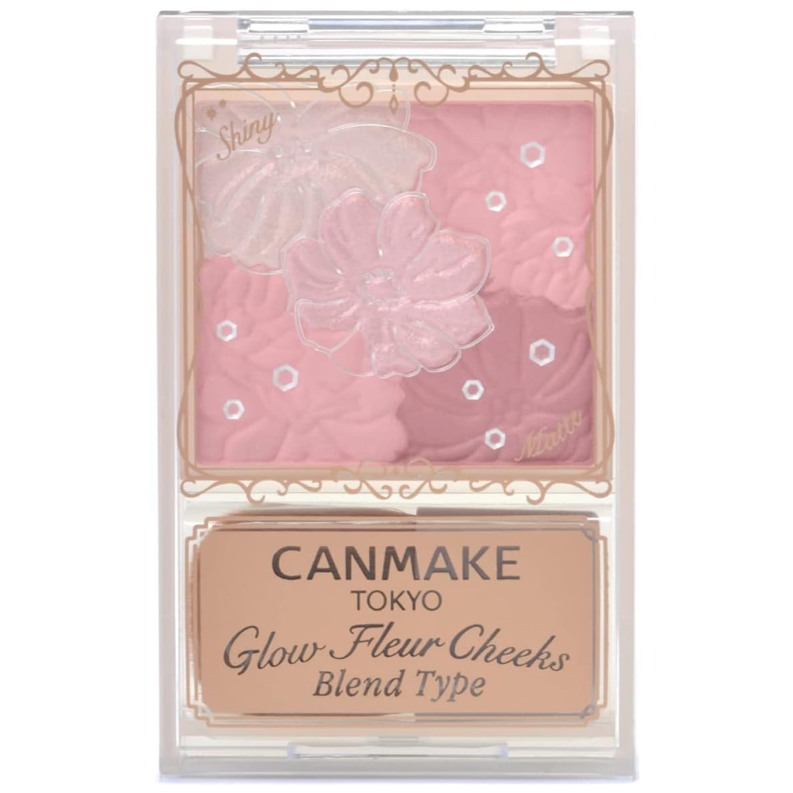 Canmake Glow Fleur Cheeks B02 Розовая балерина Глянцевые Полупрозрачные 1 шт. (Тип смеси) Румяна, Хайлайтер, Матовый, (х 1)