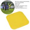 10PCS Soccer Spot Marker PP 23cm Square Flat Soccer Floor Dots for Outdoor Speed Training Yellow