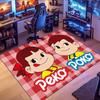 Beautiful and Adorable Peko & Poko Cartoon Floor Mat,Suitable for Entryways,Porches,Bathrooms,Laundry Rooms,Offices,Bedrooms,Game Rooms,Comp