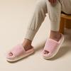 Pantofole Morbide in Pelliccia con Fondo Spesso Bianco Donna 2024 Inverno Comfort Tacco Basso Pantofole da Casa Donna Interno Coppia Scarpe di Cotone Slide