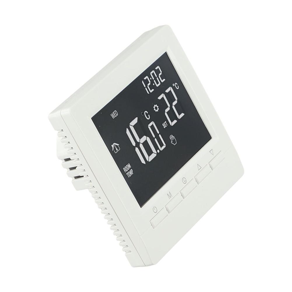Programmable Digital Room Thermostat Temperature Controller with LCD Display Wired Boiler Heating System Child Safety Lock