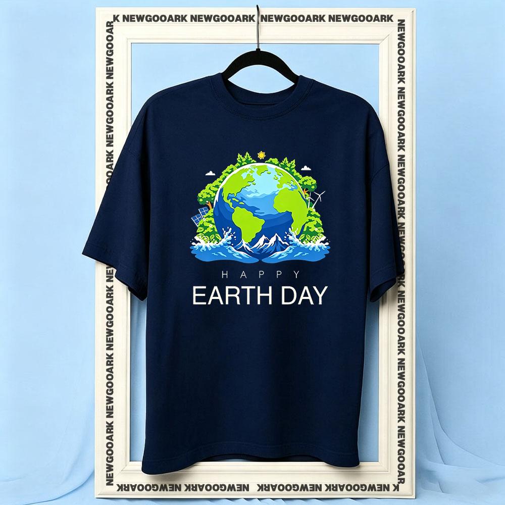 Happy Earth Day Everyday Save Planet EnvironUnisextal Awareness tshirt Women Unisex Casual cotton printed t shirts summer tee S