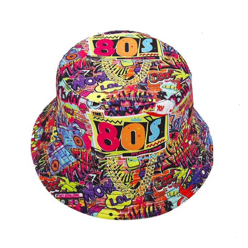 Fisherman Cap voor JazzPopulaire Zomer Buitenactiviteit Bucket Hat Print Zonnehoed