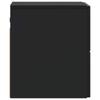 Wall Mounted Nightstand Black 33 x 34.5 x 40 cm