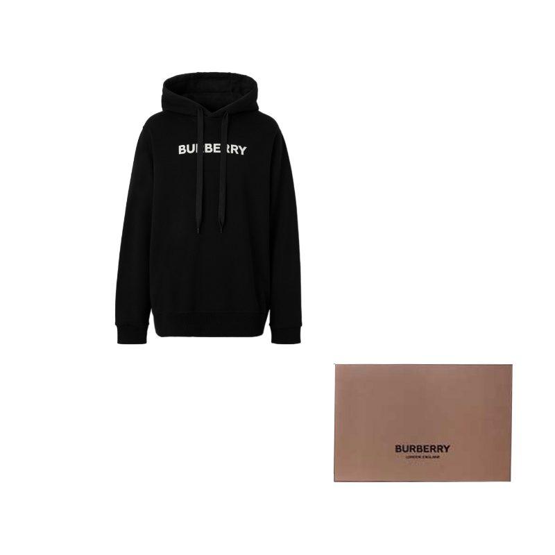 Burberry Logo Print Cotton Hoodie 80553181
