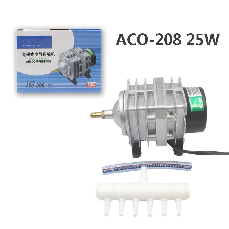 

220V Fish Pond Oxygen Pump Compressor for pond Air Aerator Pump External High Power AC E-magnetic Air Pump