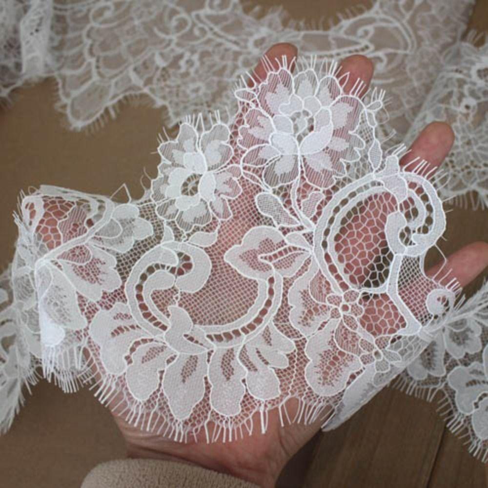 3 Yard Floral Embroidery Lace Handmade Lace Ribbons Trim Wedding Embroidery  Wedding Dress