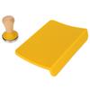 2Pcs Tamping Mat Silicone Coffee Pad with Beech Handle Tamper Set Kit for Home Office