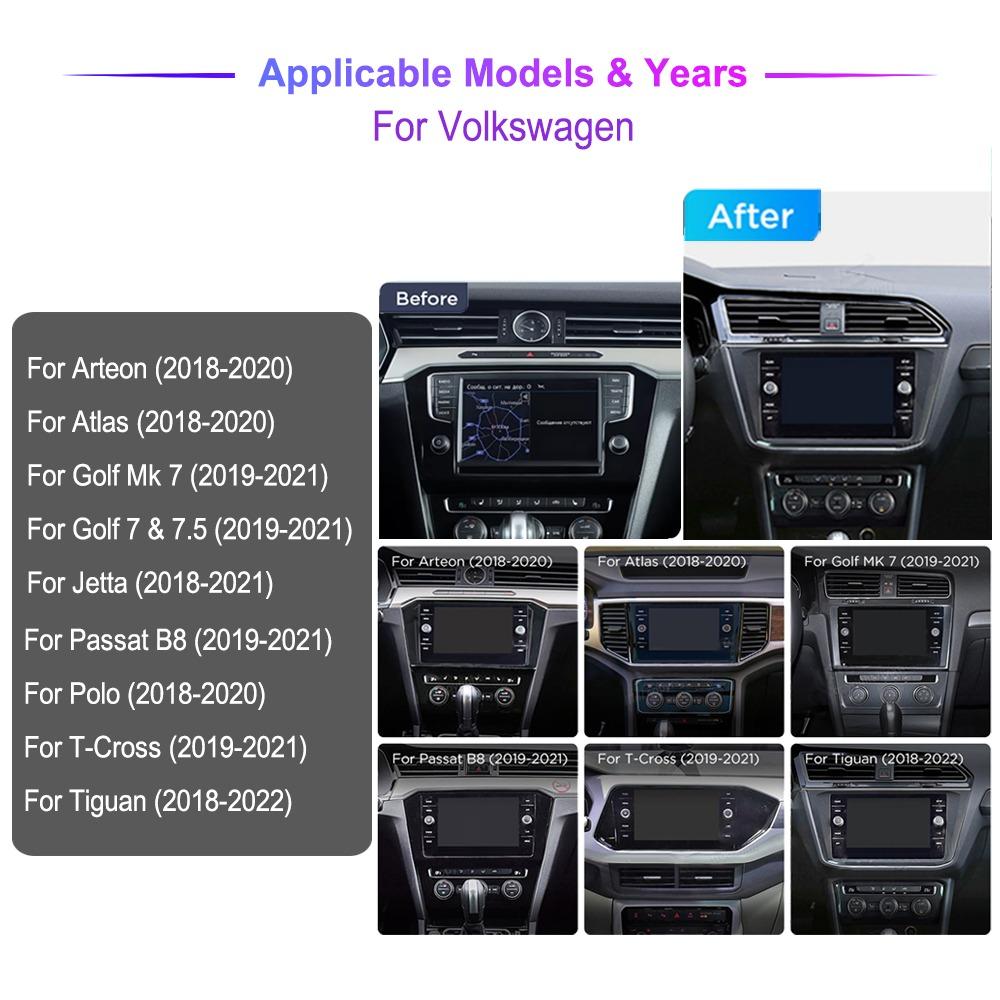 8inch Car Radio Android for Volkswagen 2019-2021 Passat B8 Golf Mk7 T-Cross Jetta Tiguan Polo Auto Multimedia Stereo Navigation 1+32GB