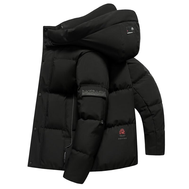Men s Hooded 90% Duck Down Jacket L