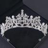 Baroque Vintage Princess Queen Bridal Crown Headwear Crystal Tiara for Women Wedding Crown Hair Dress Accessories Jewelry Crown