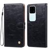Vintage Crazy Horse Texture PU Leather Flip Wallet Phone Case for Vivo V30 Pro,V30 Card Holder Kickstand Shockproof Protective Cover