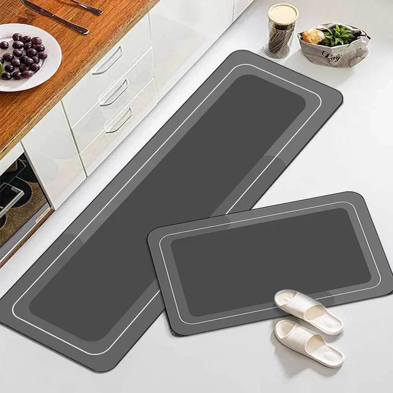Nordic Modern Kitchen Floor Mat Home Entrance Doormat Living Room Carpet Anti-slip Bedroom Long Rugs Alfombras De Cocina