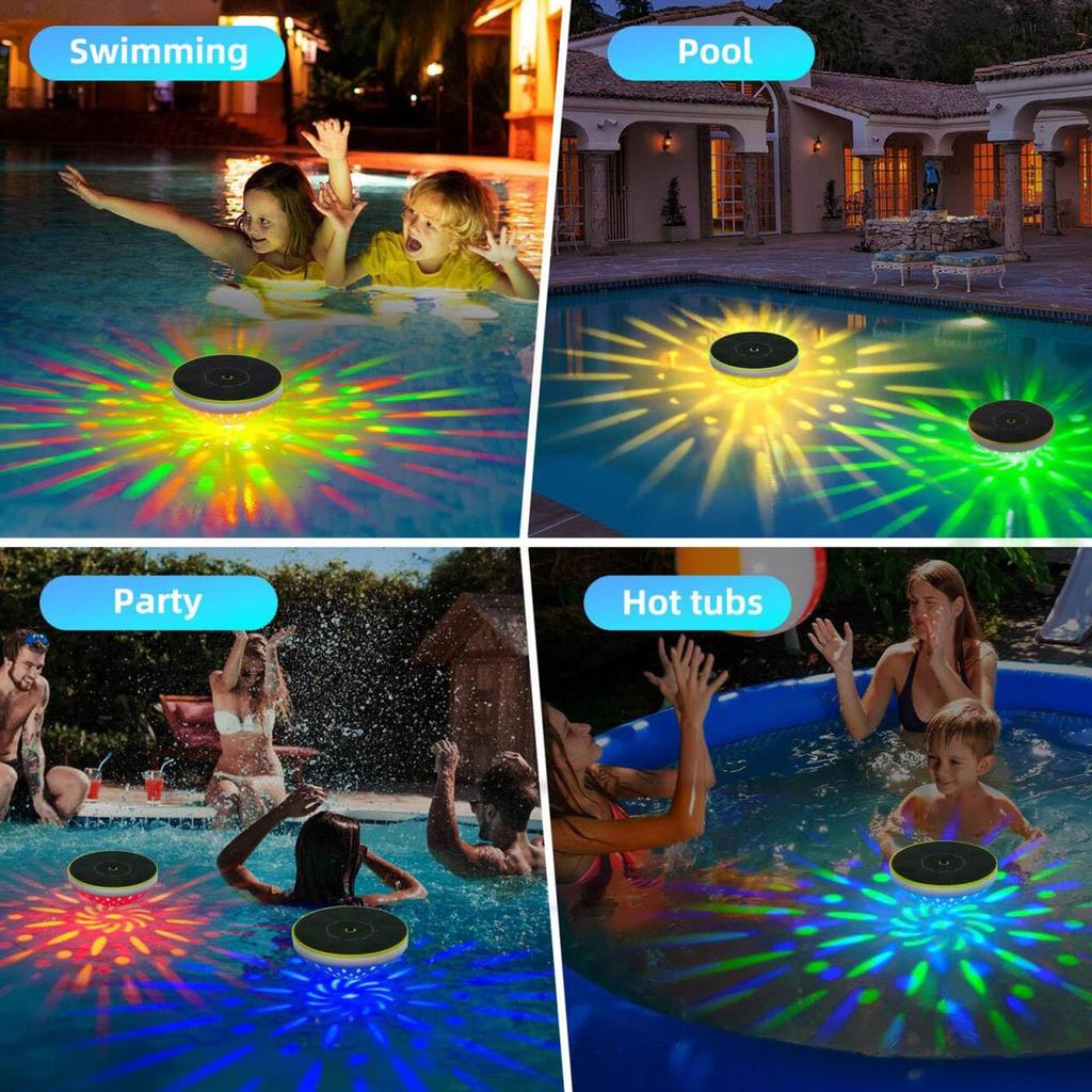 Floating Pool Lights Color Changing LED Floating Pool Lights Waterproof Solar Pond Lamp For Outdoor Party Pond Beach Backyard