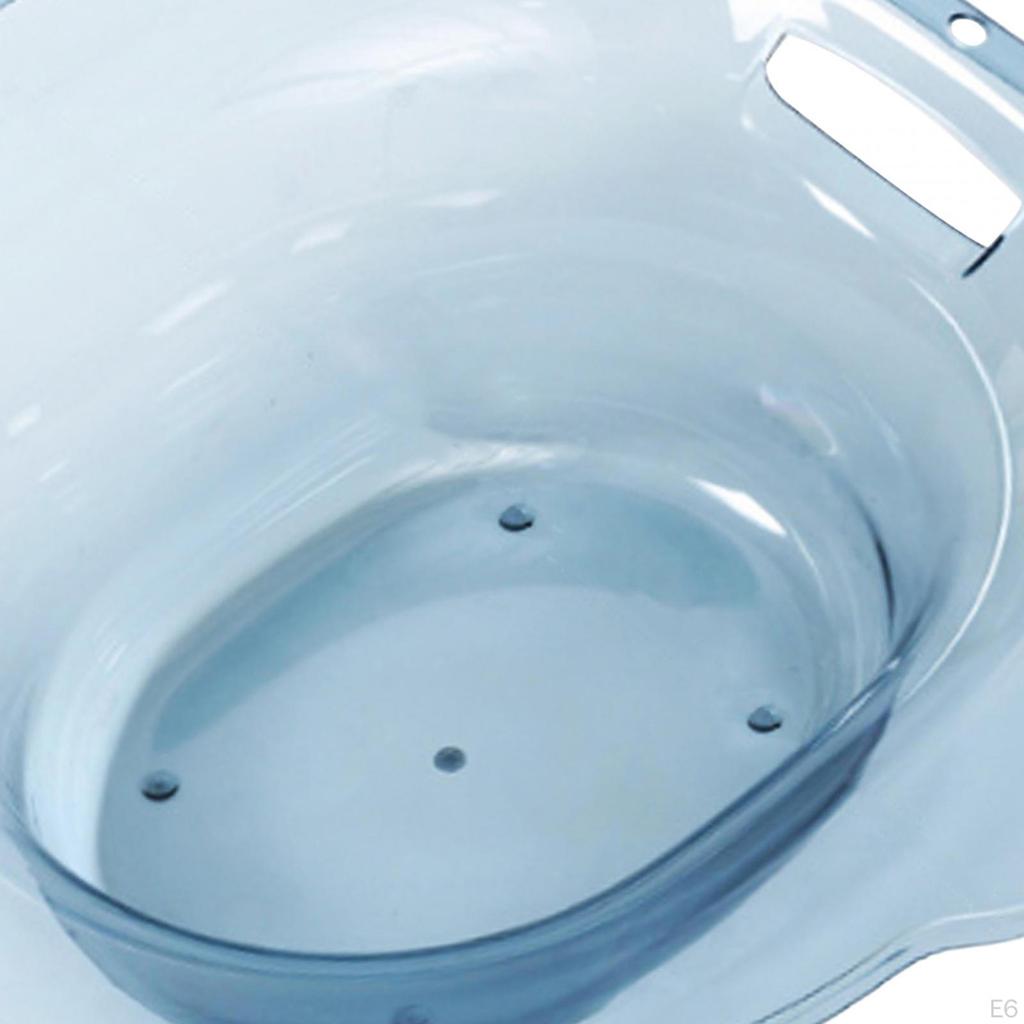 Sitzbadewanne für Toilette / Bidet / Toilettenwanne / Größere Sitzfläche / Aufhängbar Wiederverwendbar Überlaufschutz